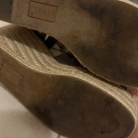 Brash Dark Brown Wedge Sandals - Picture 6 of 6